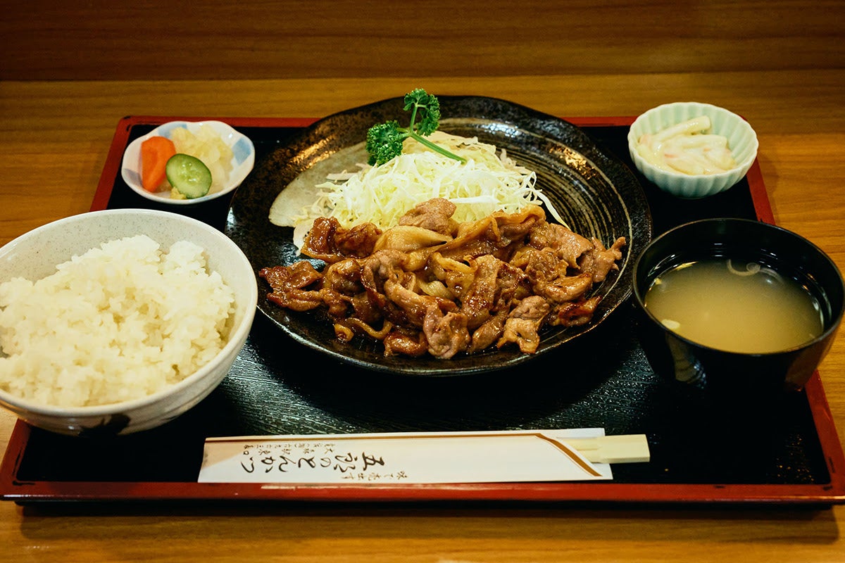 【東京・大森】とんかつ専門店「五郎のとんかつ」メニュー「生姜焼き」。