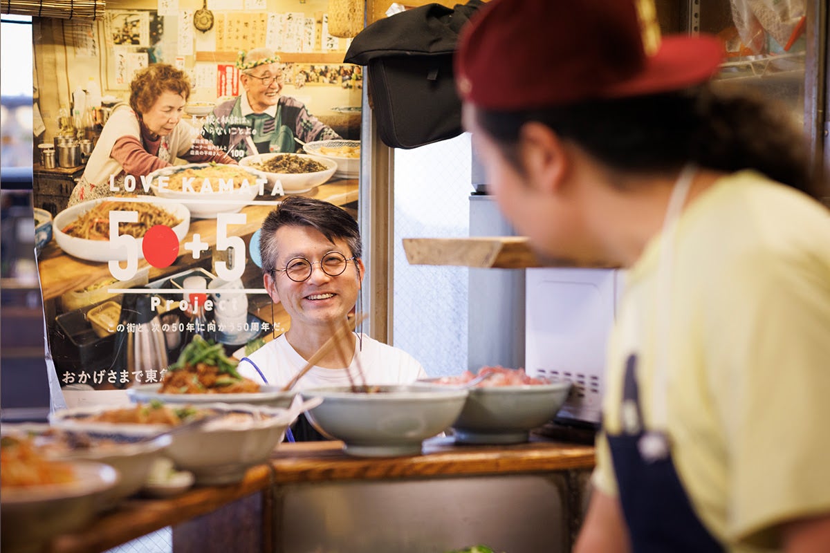 デザイナー・アベケイスケさんと、鎌田の定食屋「壱番隊」店主1