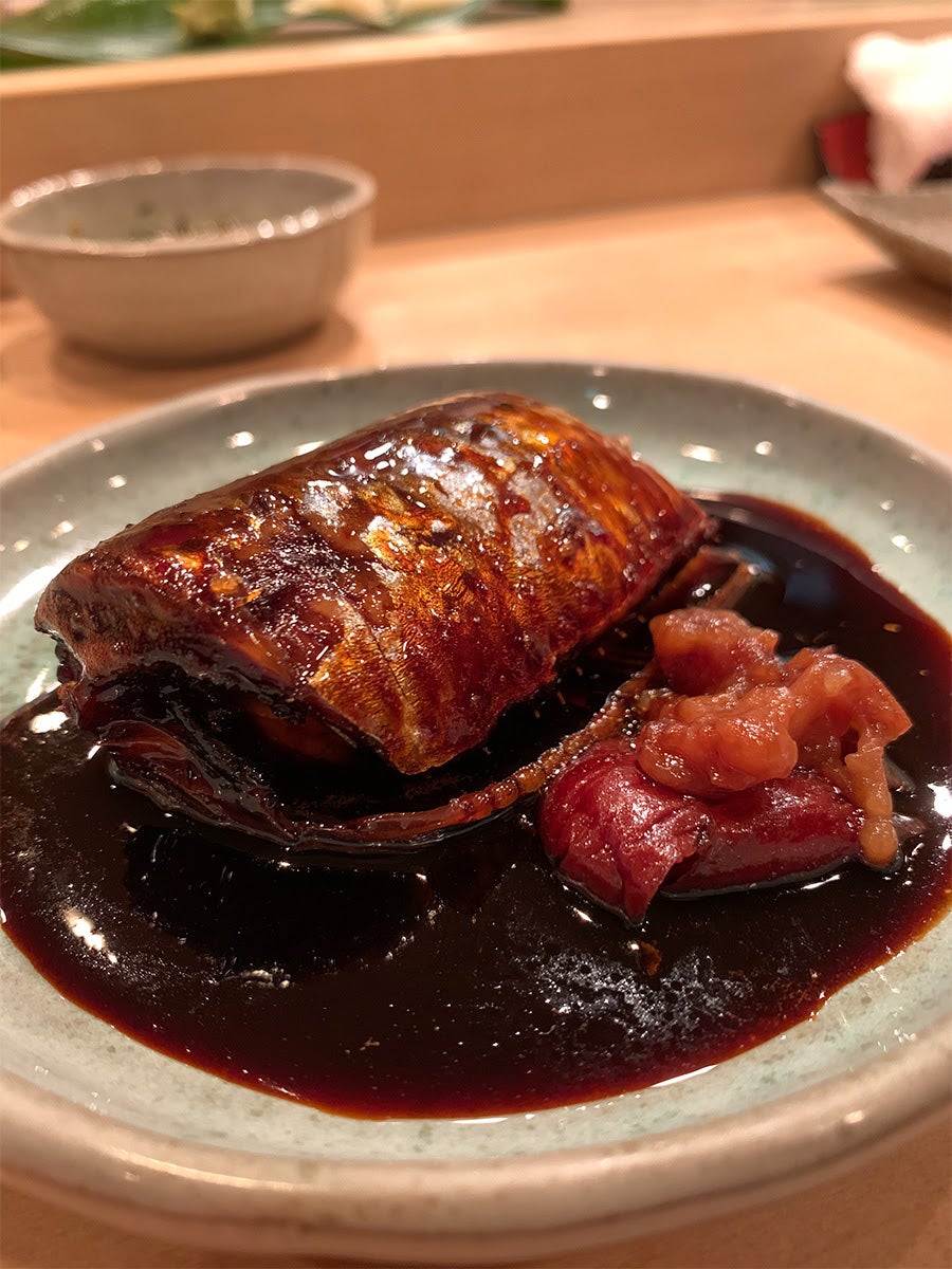 「すし処 小倉」メニュー「イワシの梅煮」
