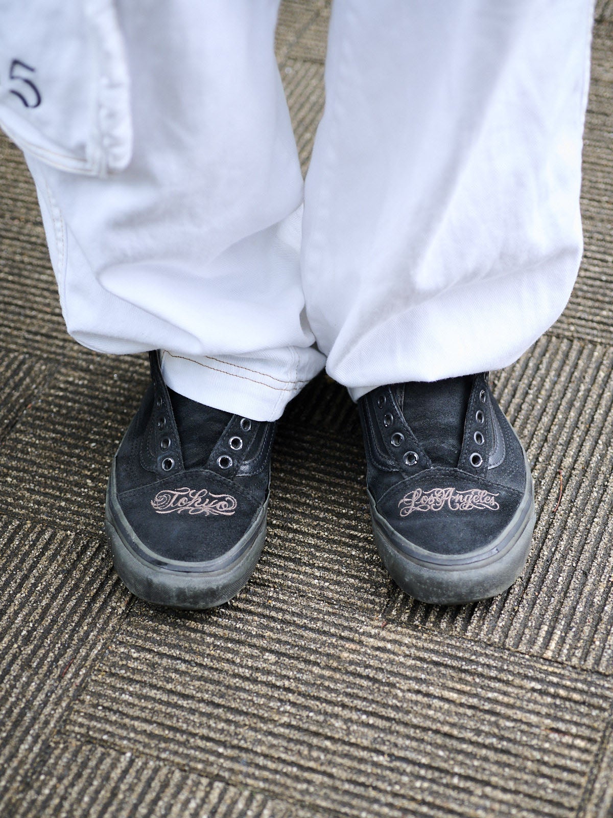 「ヴァンズ」 Old Skool 36 DX 着用