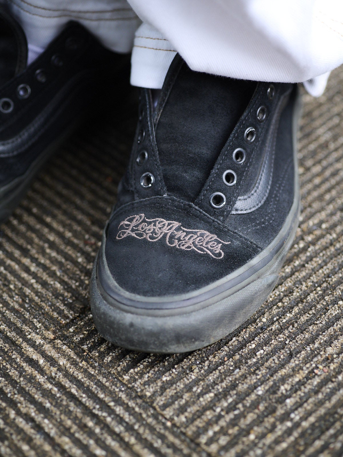 「ヴァンズ」 Old Skool 36 DX トウの刺繡②