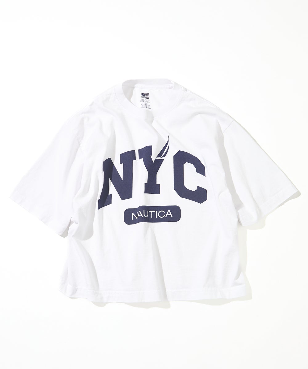 「ノーティカ（NAUTICA）」 MADE IN USA Tシャツコレクション　NYCロゴ　ホワイト　２