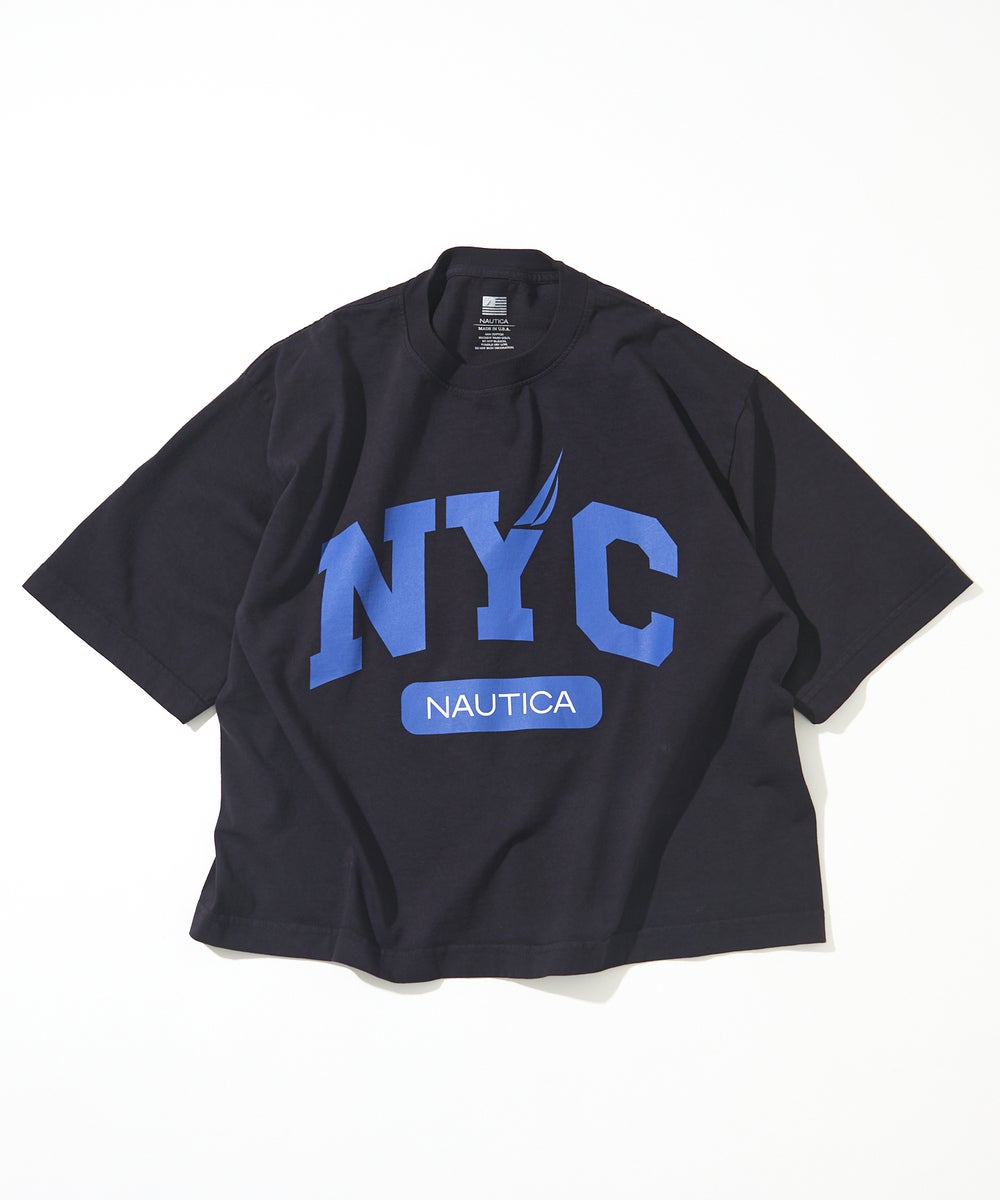 「ノーティカ（NAUTICA）」 MADE IN USA Tシャツコレクション　NYCロゴ　ネイビー　２