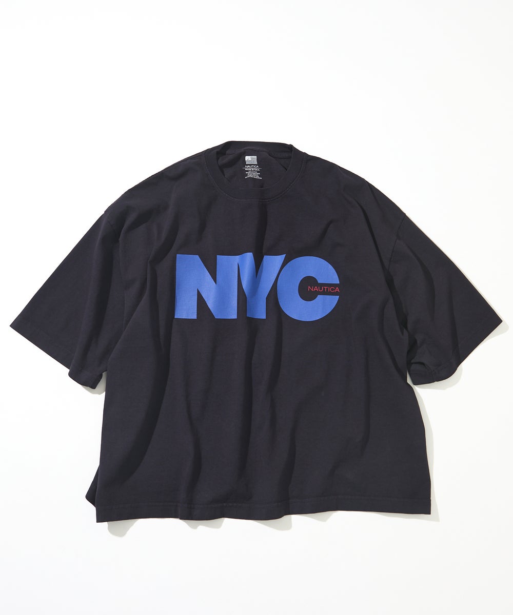 「ノーティカ（NAUTICA）」 MADE IN USA Tシャツコレクション　NYCロゴ　ネイビー