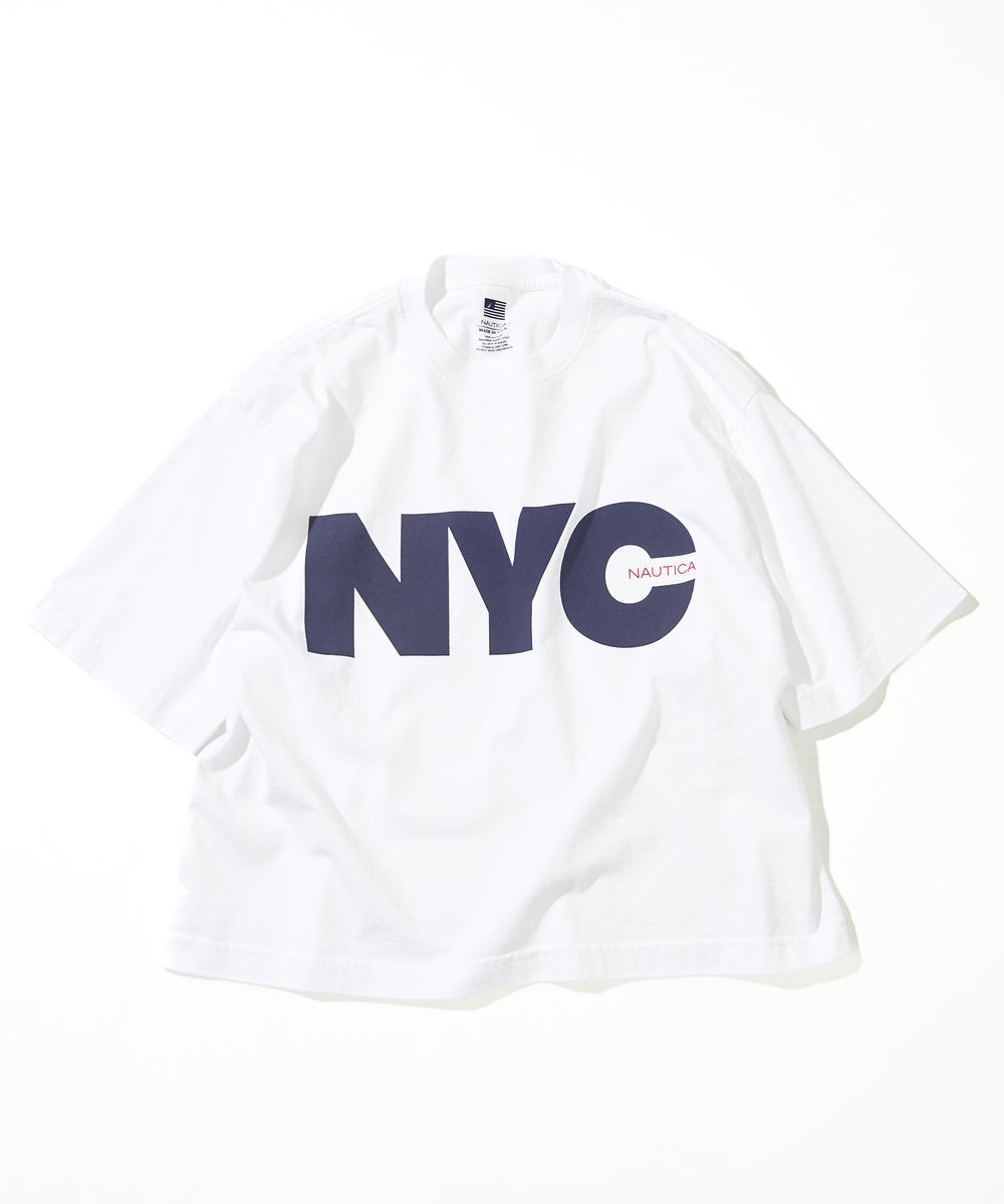 「ノーティカ（NAUTICA）」 MADE IN USA Tシャツコレクション　NYCロゴ　ホワイト