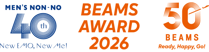 メンズノンノウェブモデルオーディションのBEAMS賞のロゴ