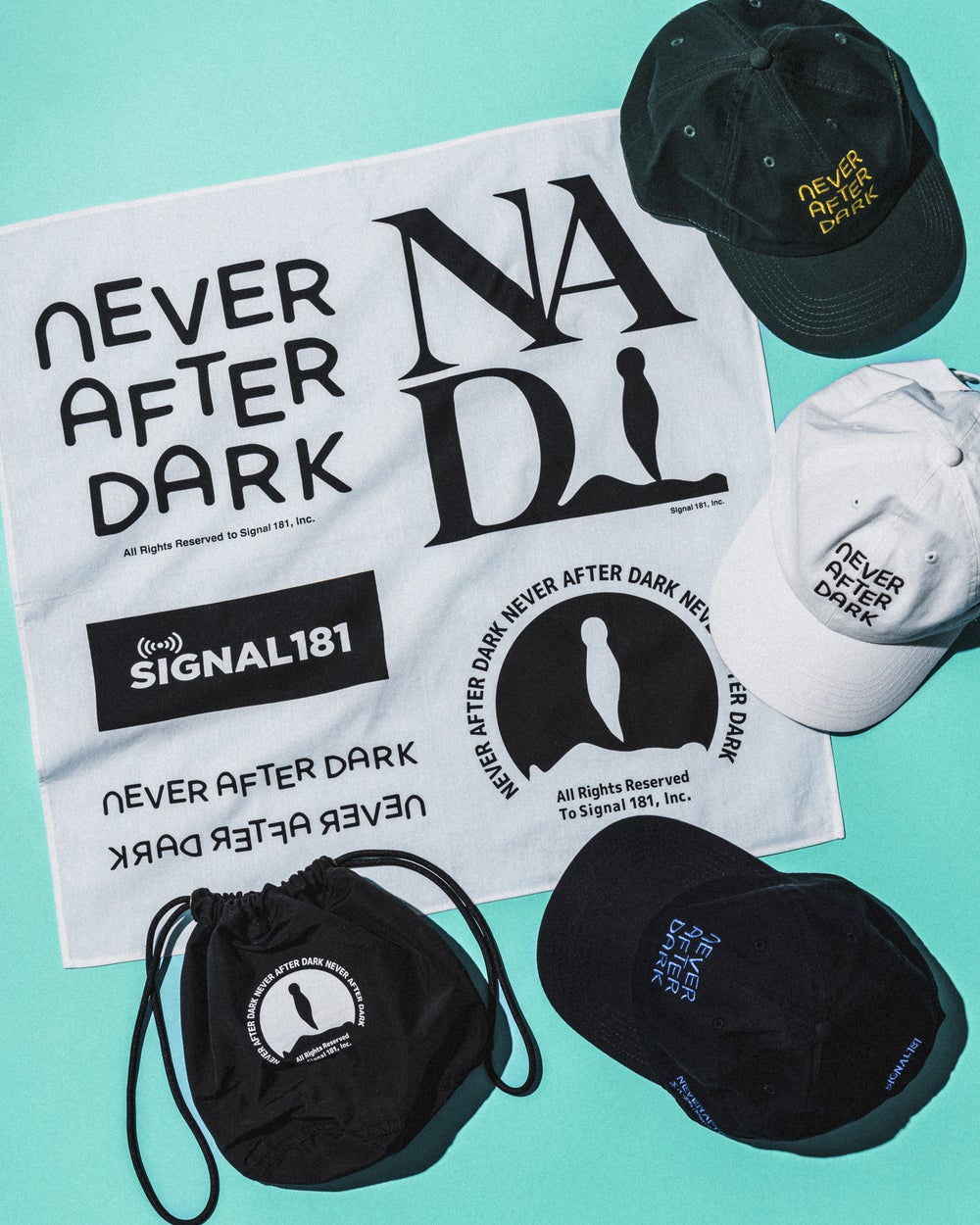 NAD Logo Cap NAD Purse Bag NAD Logo Bandana