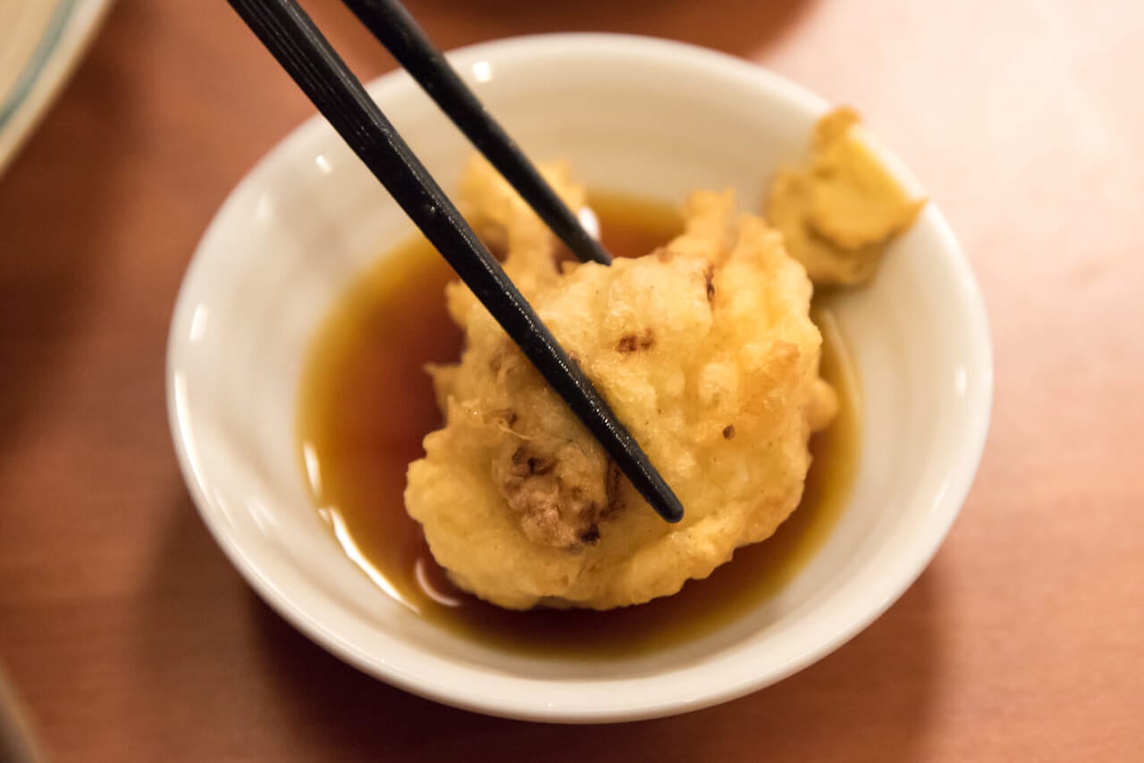 大分県大分市『和風グリル たかをや、』揚げたての鶏天2