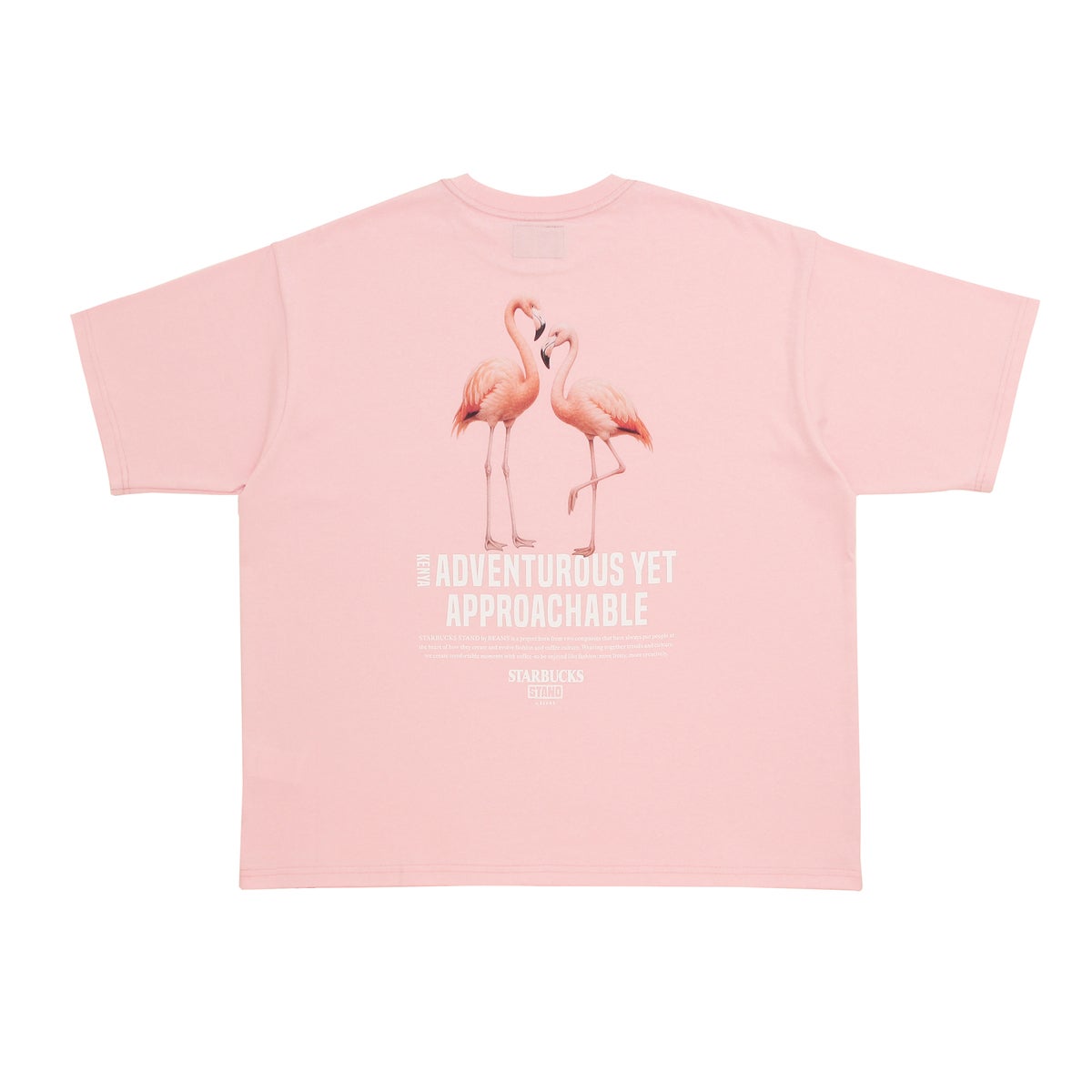 アニマルプリントTシャツ　フラミンゴ　ピンク