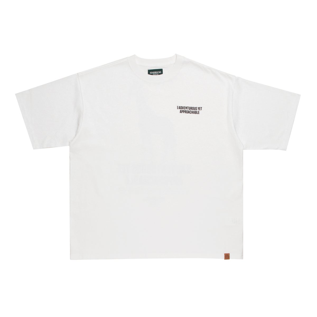 アニマルプリントTシャツ　正面　白
