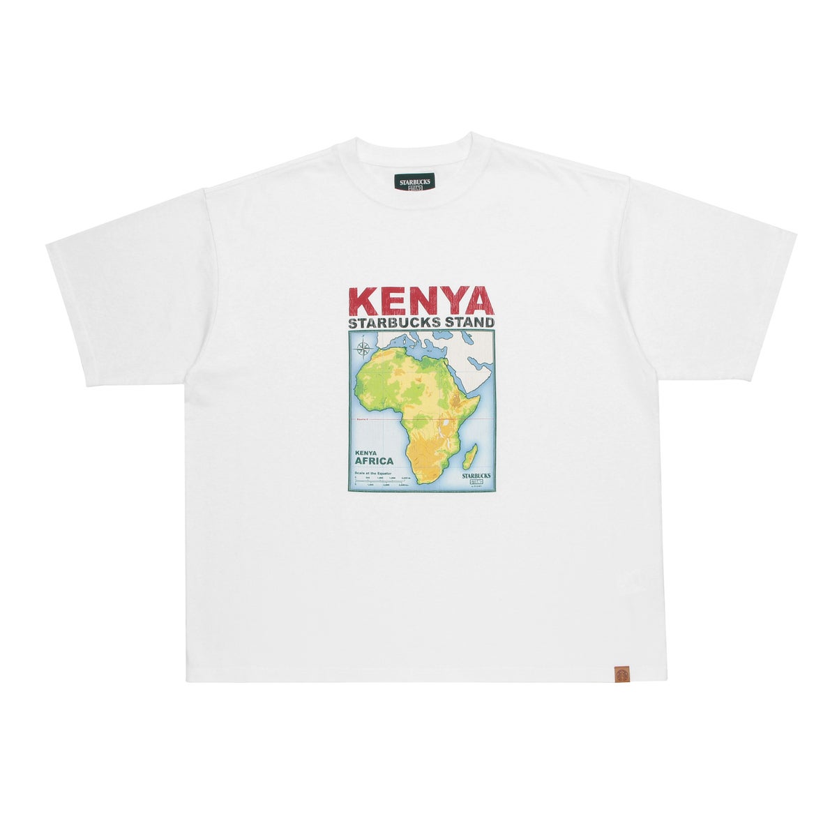 プリントTシャツ KENYA　白