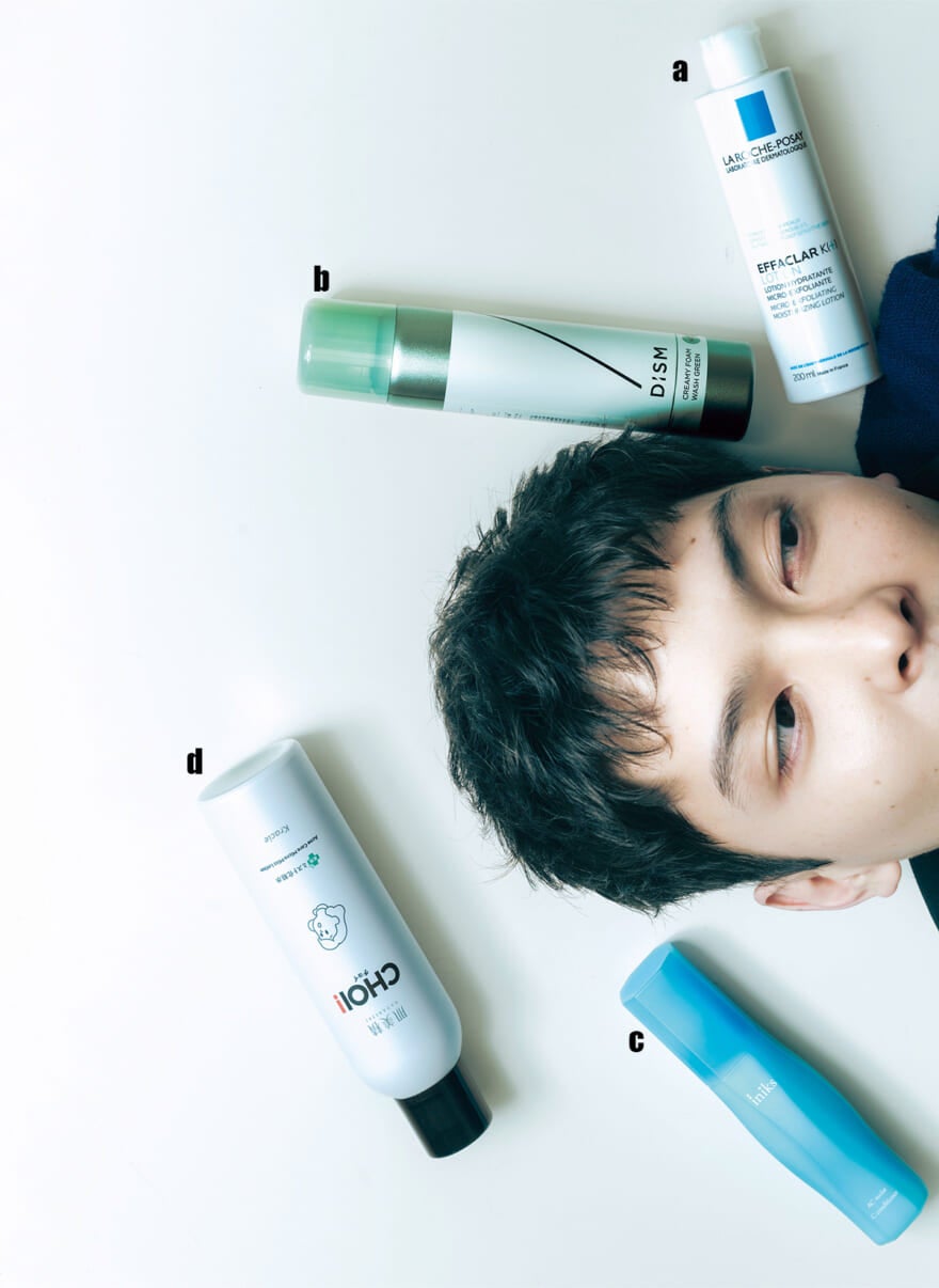 エファクラ K 薬用ローション、DISM クリーミーフォームウォッシュ、iniks ACモイスト Cコンディショナー、肌美精 CHOI薬用ミスト化粧水 ニキビケア