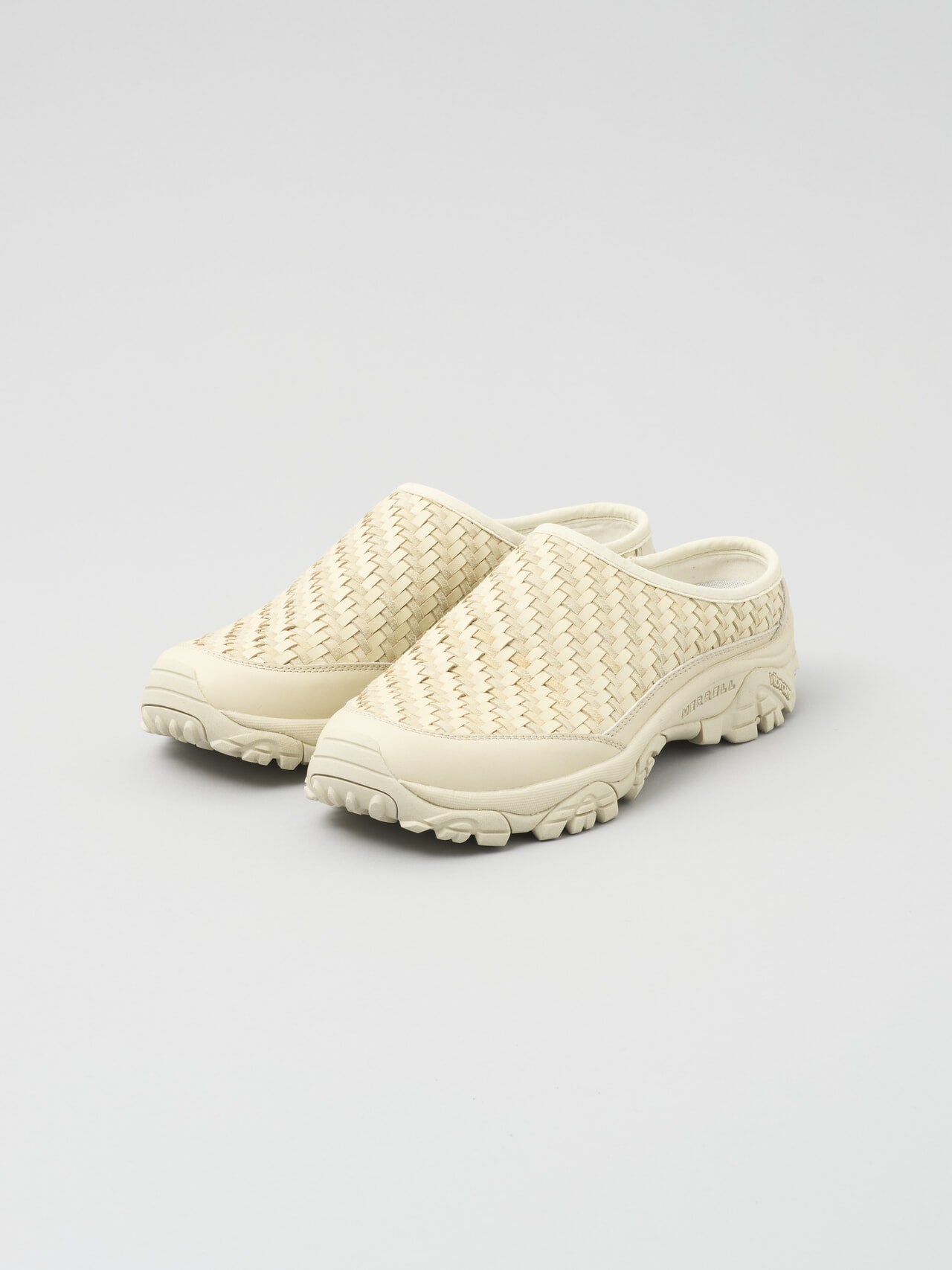 MERRELL、MOAB 2 SLIDE LEATHER WOVEN、スタッコ