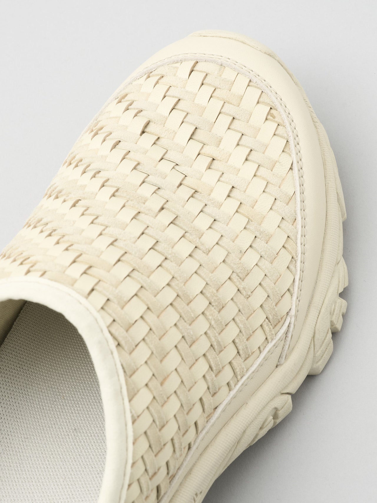 MERRELL、MOAB 2 SLIDE LEATHER WOVEN、スタッコ、バック、トウ