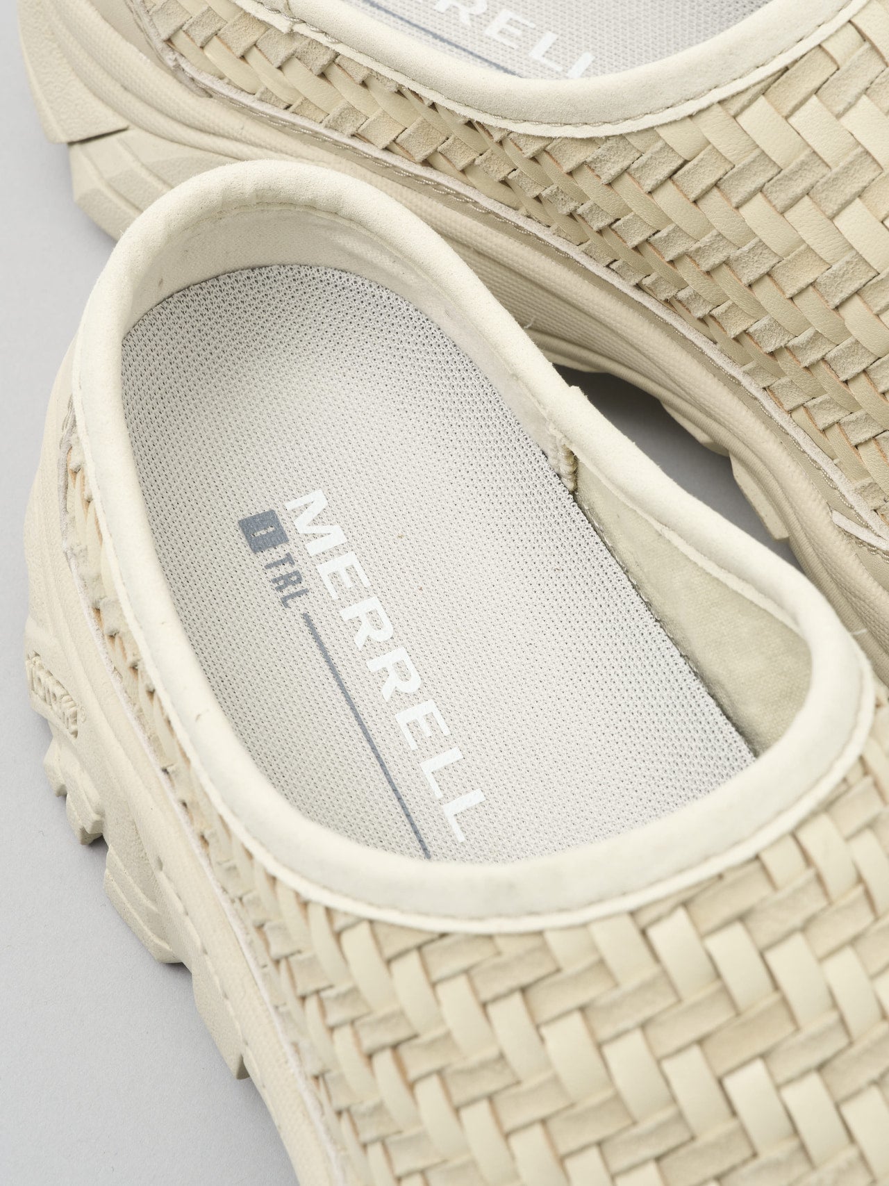 MERRELL、MOAB 2 SLIDE LEATHER WOVEN、スタッコ、インソール
