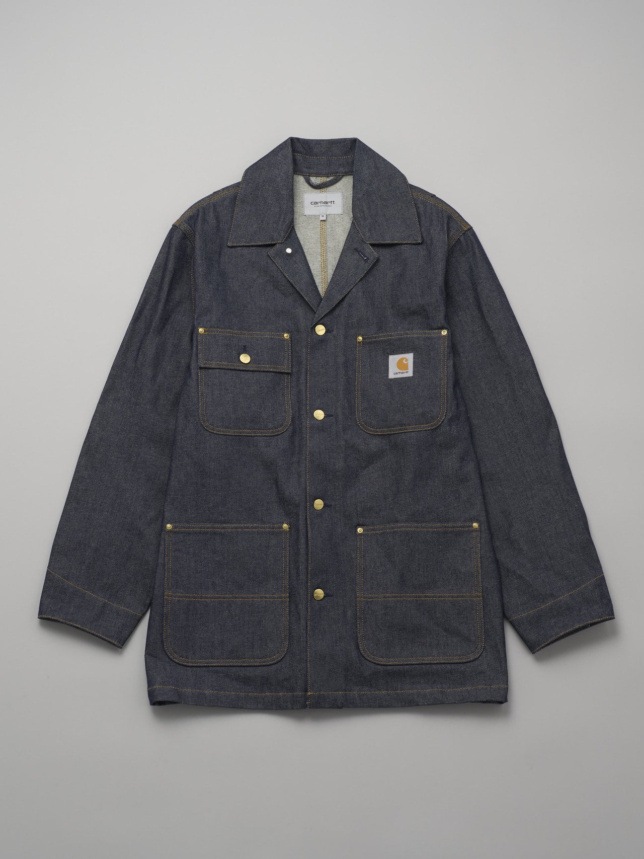 カーハート WIPのAden Chore Coat - Blue (rigid)の俯瞰