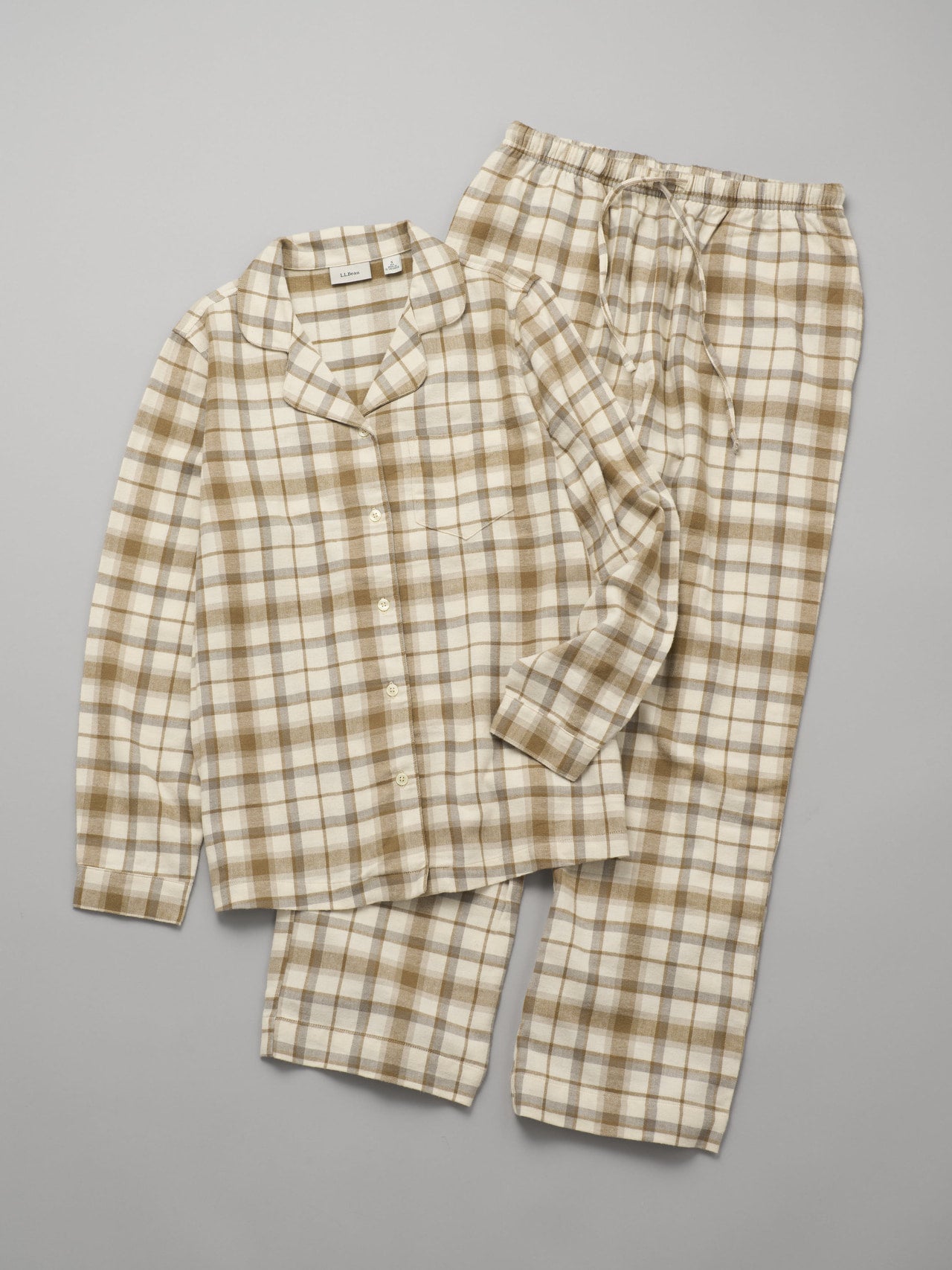 L.L.Bean、スコッチチェック フランネルパジャマ