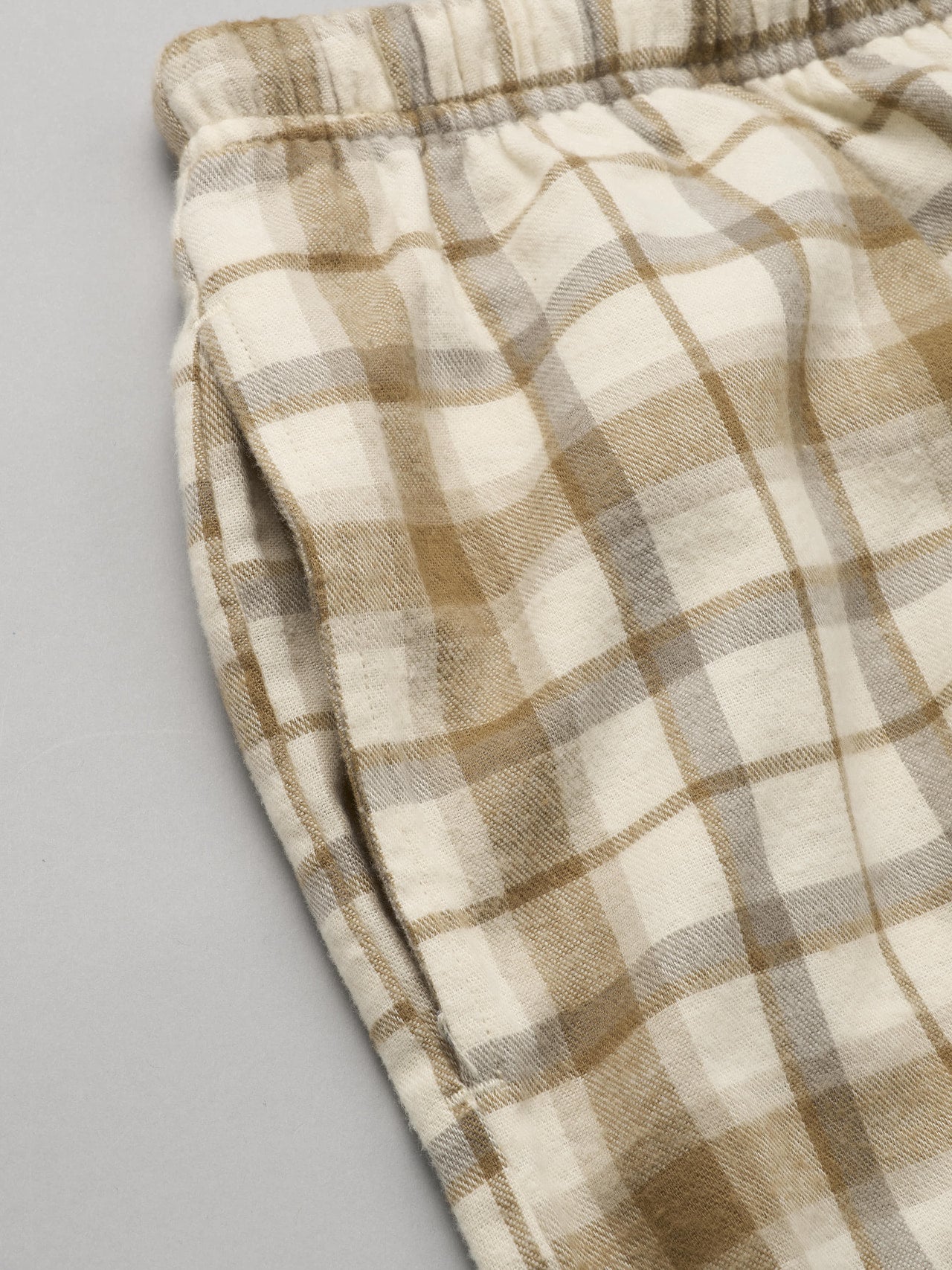L.L.Bean、スコッチチェック フランネルパジャマ、ポケット