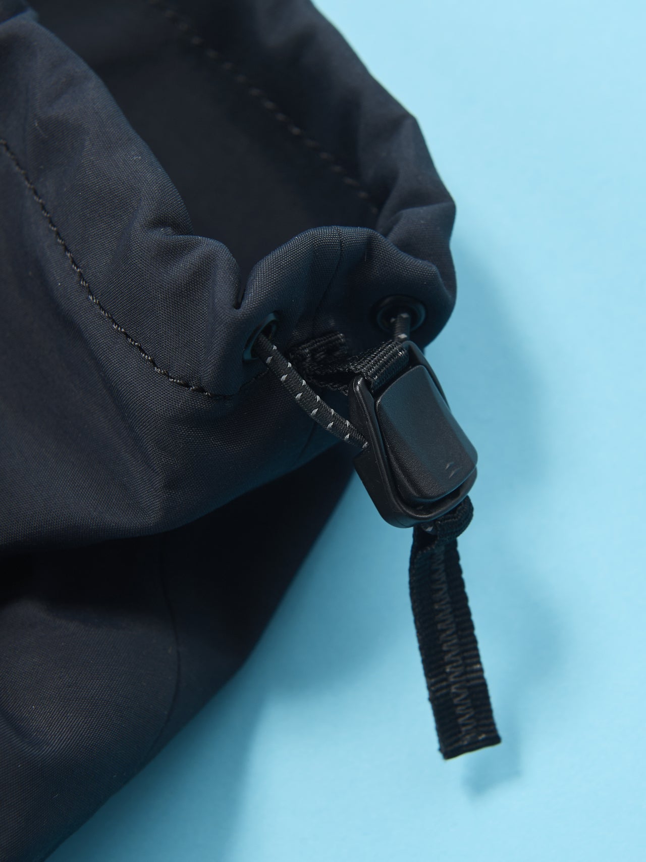 ザ・ノース・フェイスの黒い防水TNFロングレインブーツ WP ブーツの入り口のドローコード