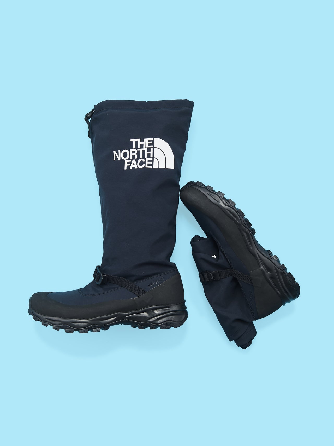 ザ・ノース・フェイスの黒い防水TNFロングレインブーツ WP ブーツ