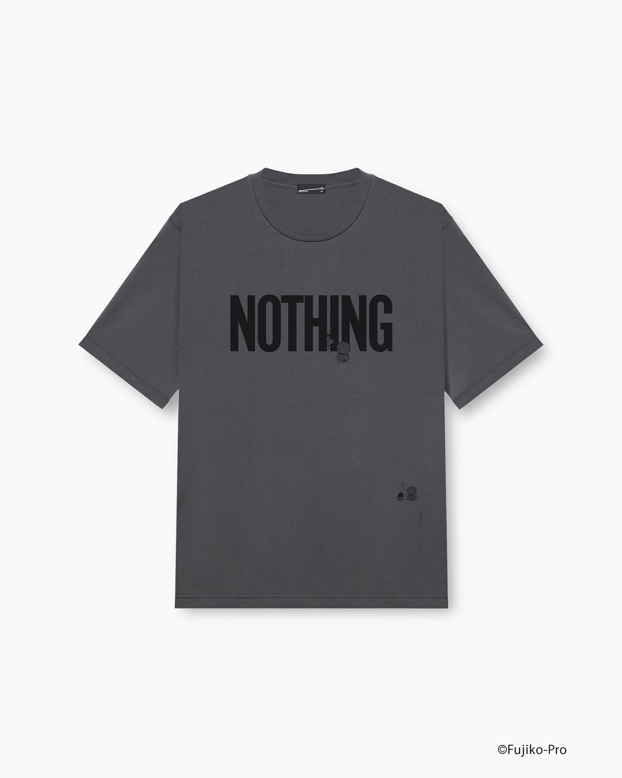 LAD MUSICIAN / 『ドラえもん』 新作スペシャルコレクション Tシャツ テキスト柄 グレー