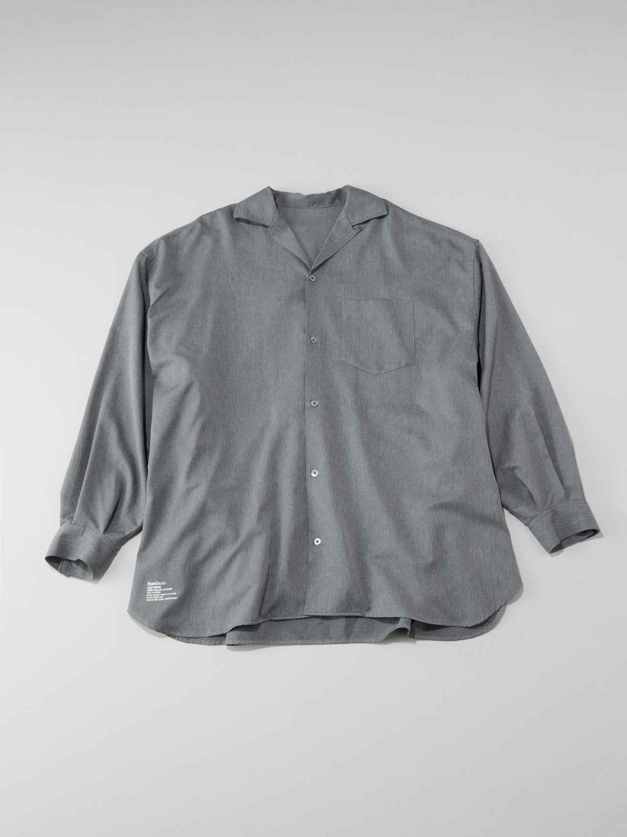 フレッシュサービスの涼しいシャツ／COOLFIBER OPEN COLLAR L/S SHIRT