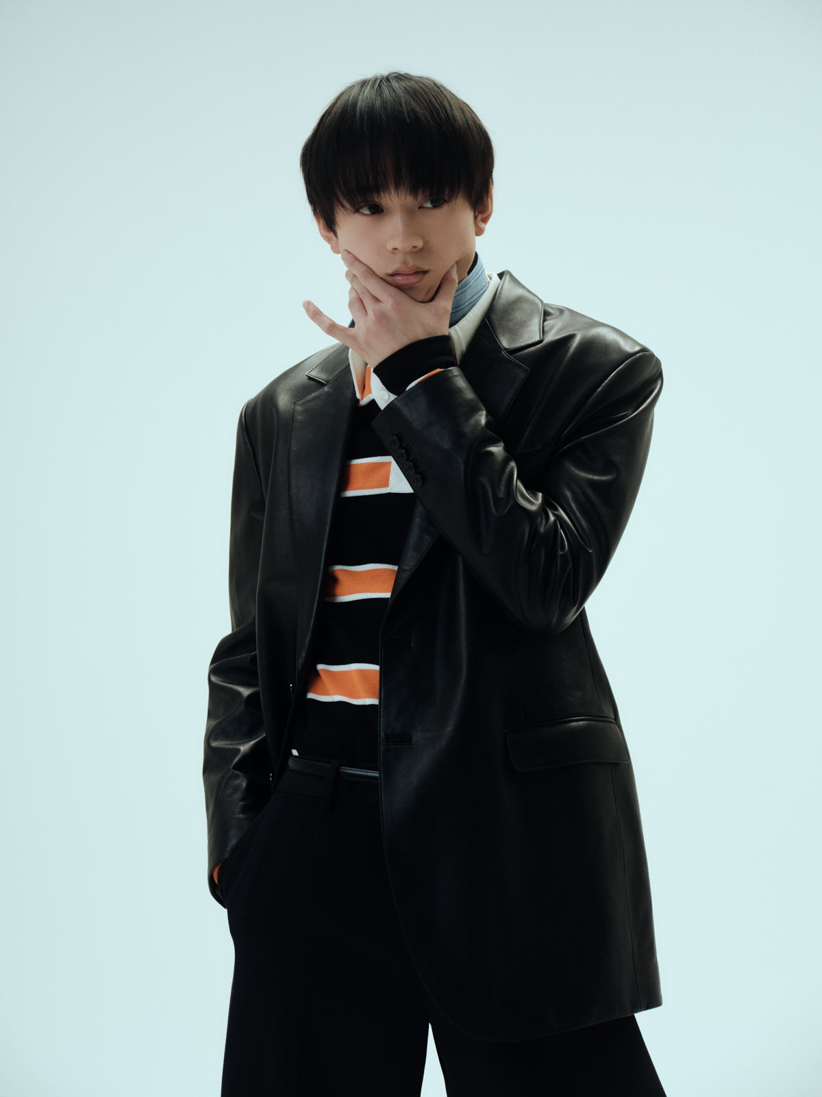 水沢林太郎/モデルオーディションインタビュー 上半身寄り