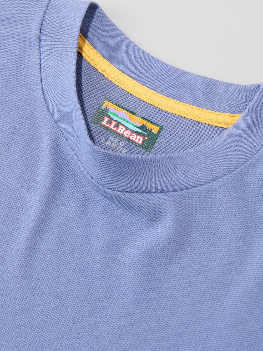 エル・エル・ビーンの涼しいTシャツ モリル・バック・カタディン・ショートスリーブ・ティのタグ寄り