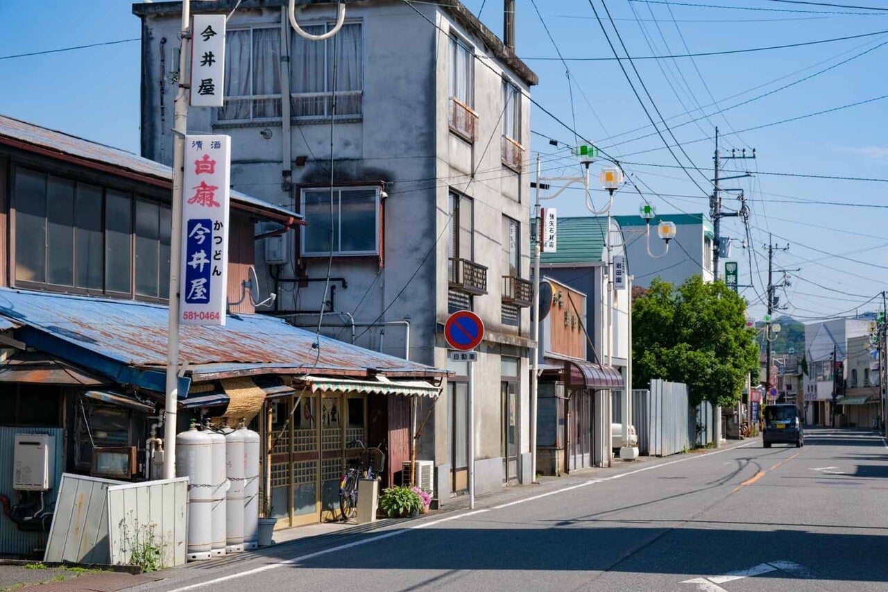 埼玉県寄居町『今井屋』がある通り