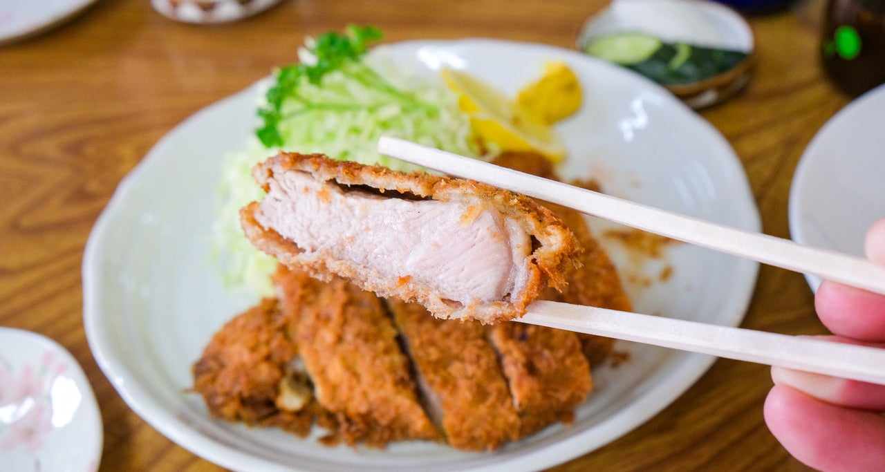 埼玉県寄居町『今井屋』カツの断面