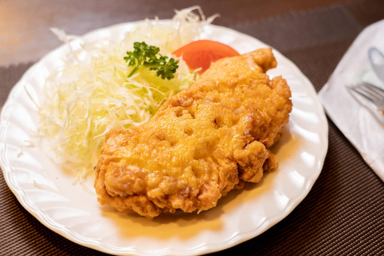 東京都千代田区神田淡路町『松栄亭』洋風かきあげの完成!