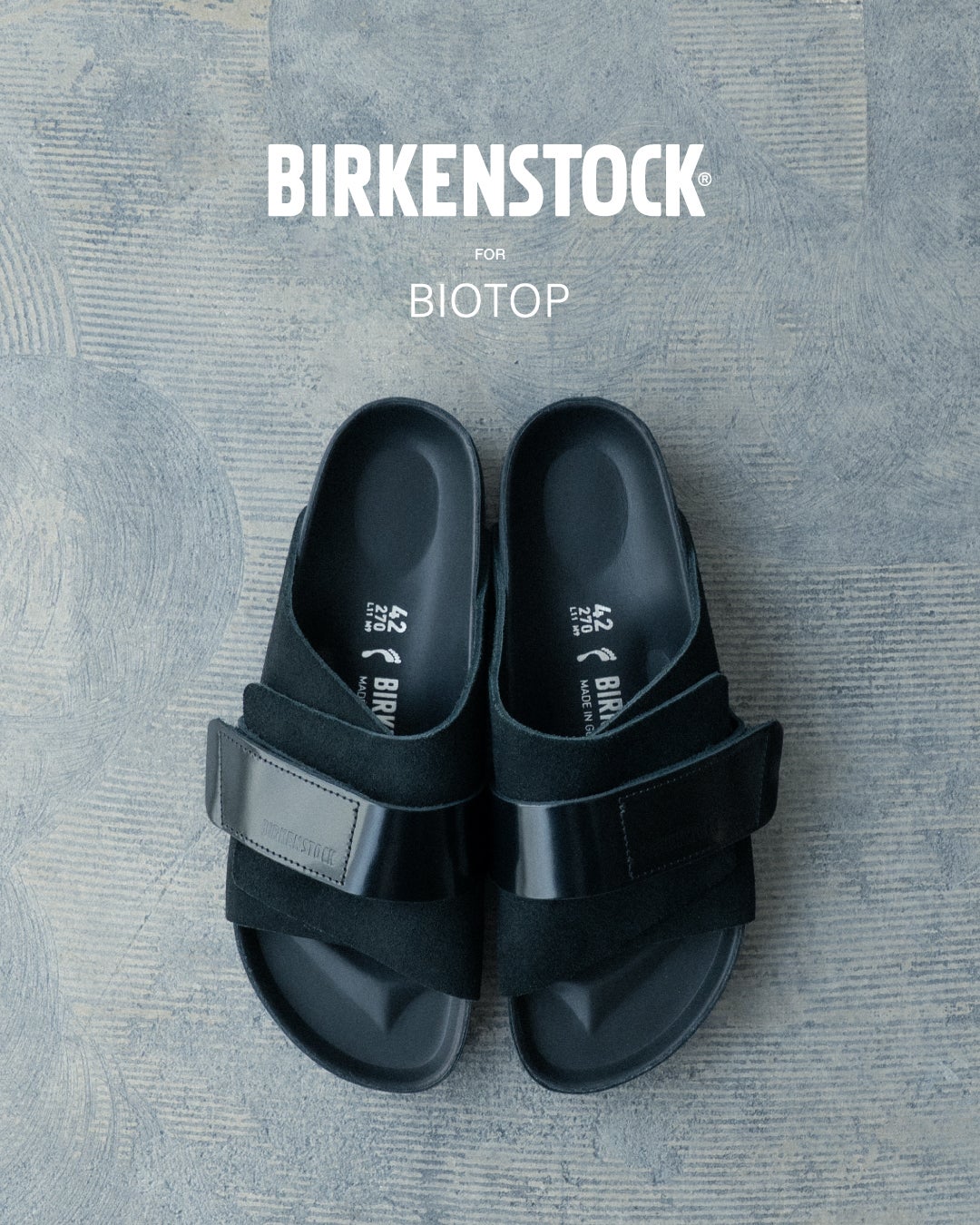 BIOTOP (ビオトープ) &times; BIRKENSTOCK（ビルケンシュトック） メインビジュアル　俯瞰