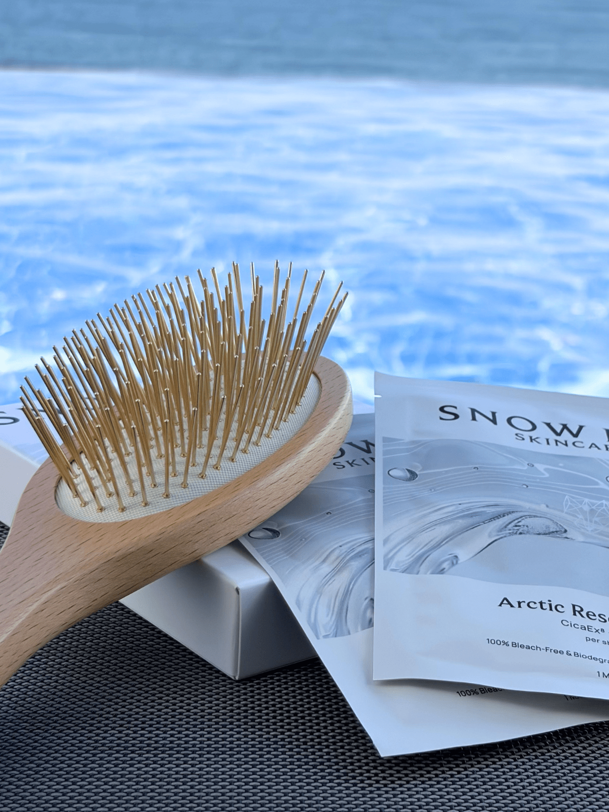 SNOW FOX SKINCARE プレミアム FOX カッサ ビーチウッド ヘアブラシ アークティックレスキュー ヴィーガン マスク