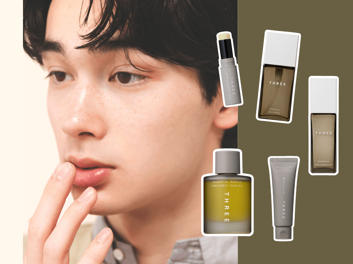 「THREE」で今買うべき美容アイテム５選！リップクリーム、ヘアオイル、乳液...旅のお供にもおすすめの名品を厳選。／スリー
