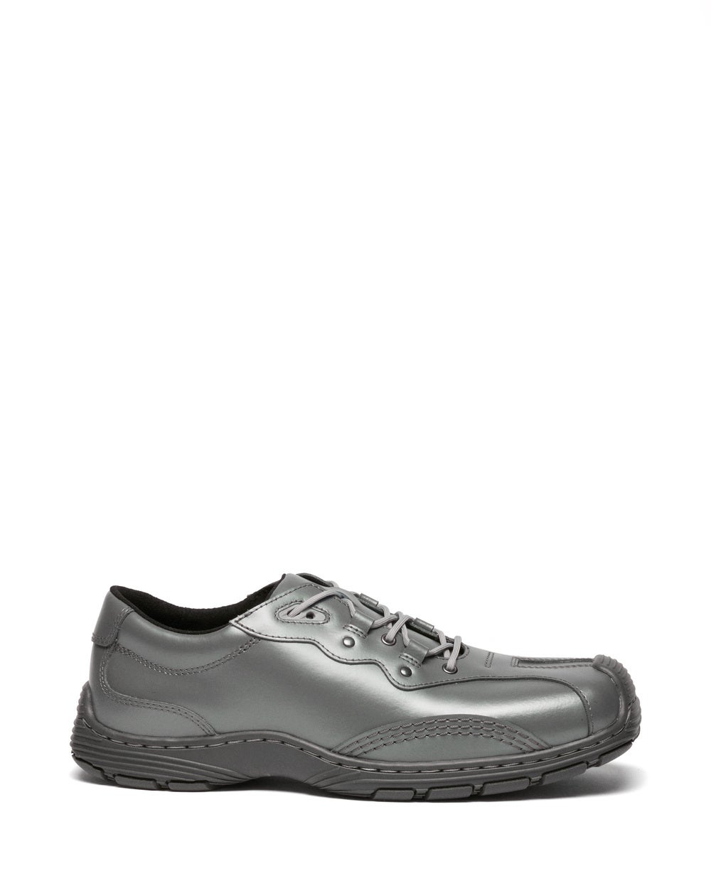AURIX 5I GUNMETAL SATIN FINISH LEATHER SHOES