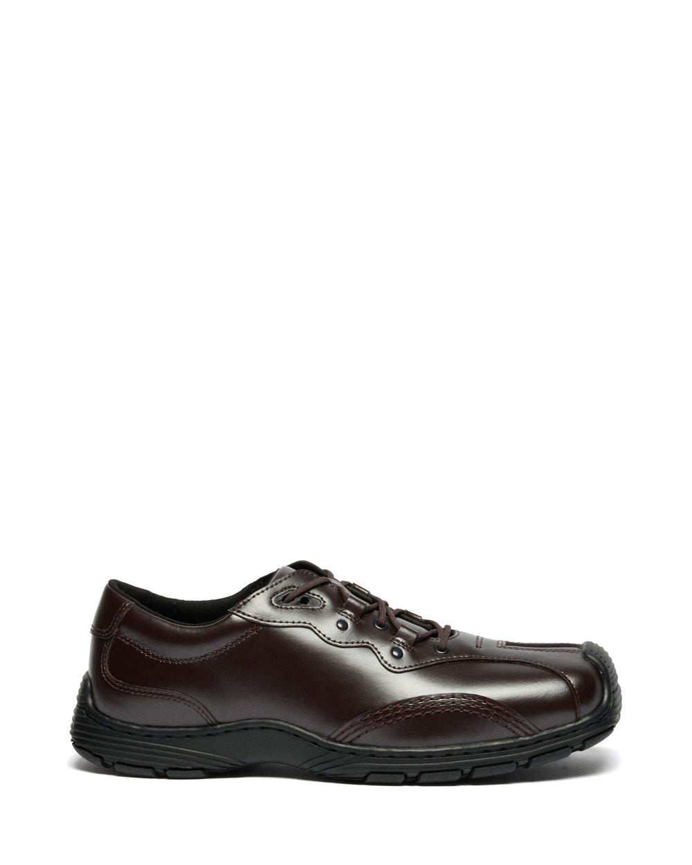 AURIX 5I OXBLOOD SATIN FINISH LEATHER SHOES