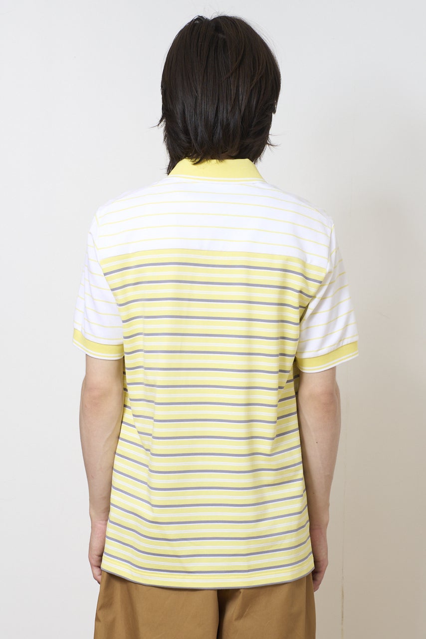 ユニクロ最新コラボ/UNIQLO F.RISSO(ユニクロ エフ・リッソ)/サマーカプセルコレクション2026のドライカノコスリムフィットボーダーポロシャツのバック