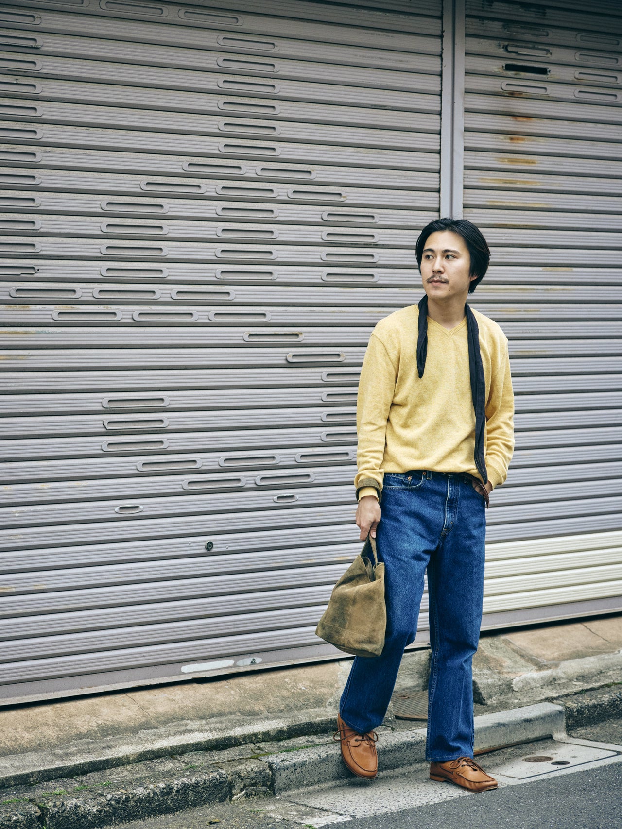 〈morphee for Steven Alan〉のトートバッグの着こなし 4