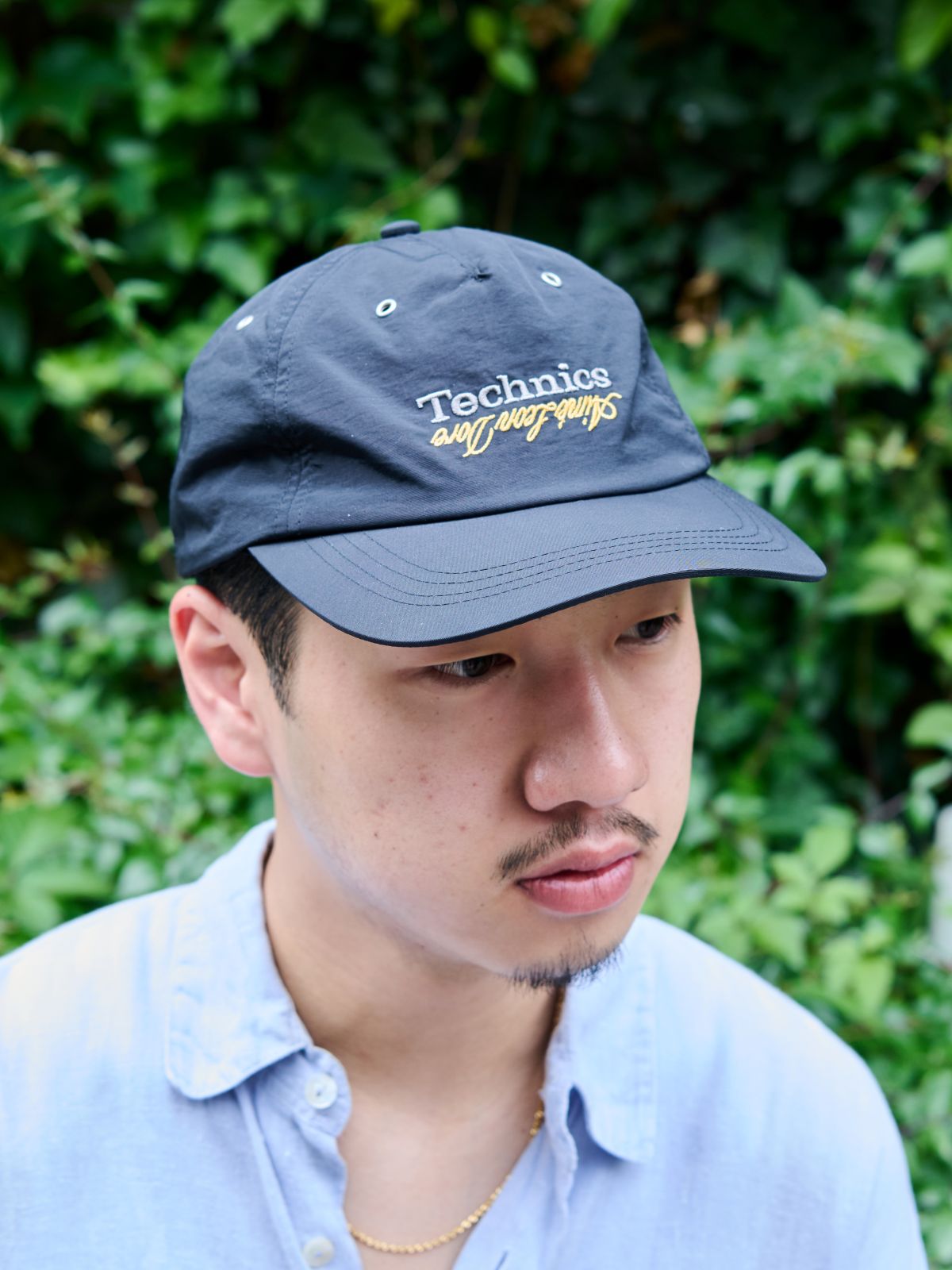 新濱さん　テクニクス&times;エメレオンドレのキャップ