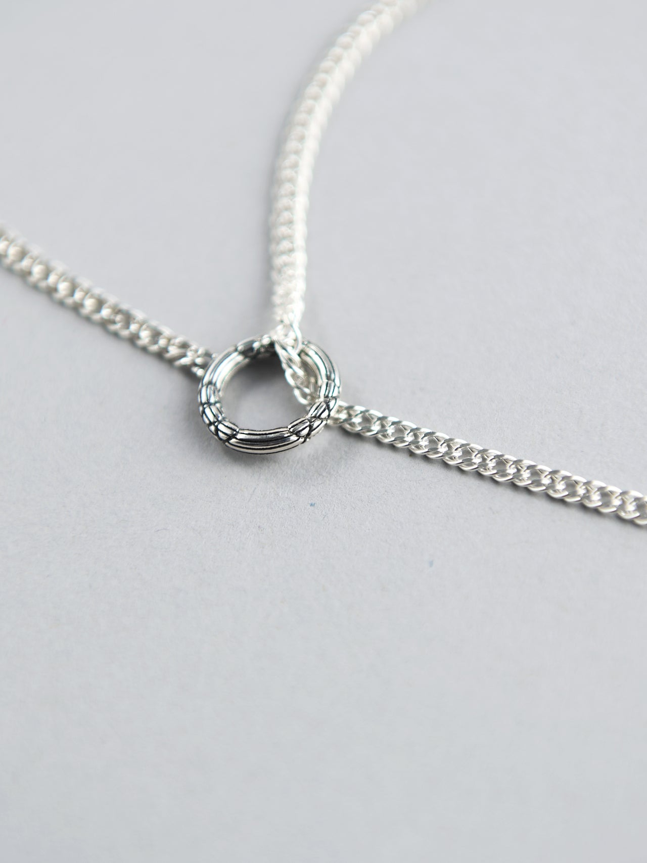 ボッテガ・ヴェネタのシルバーアクセサリー／ヴェネタ チェーンネックレスのリング
