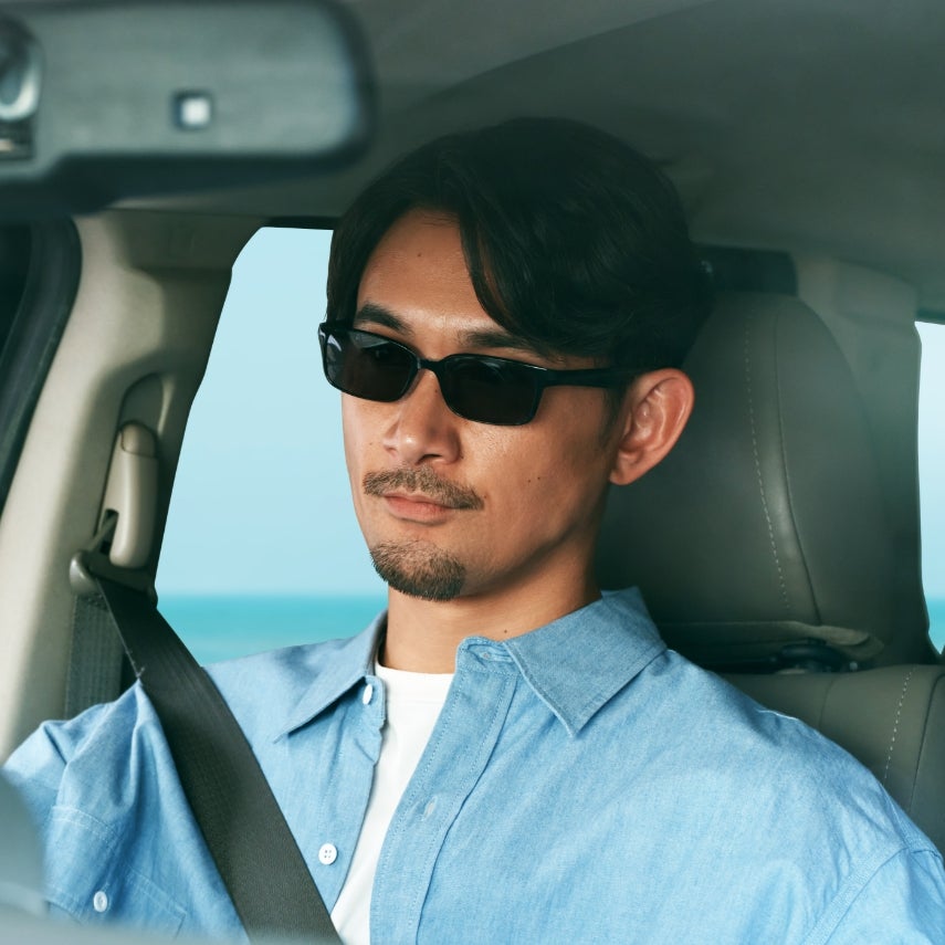 メガネブランド「Zoff」 ドライブ ビジュアル