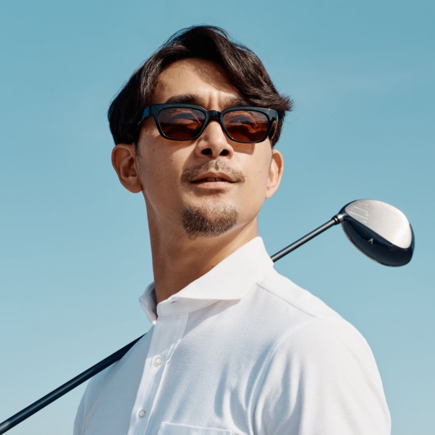 メガネブランド「Zoff」 ゴルフサングラス ビジュアル