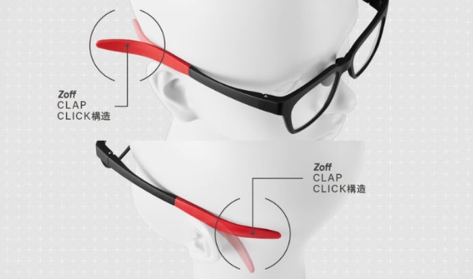 メガネブランド「Zoff」 ゴルフサングラス 側面