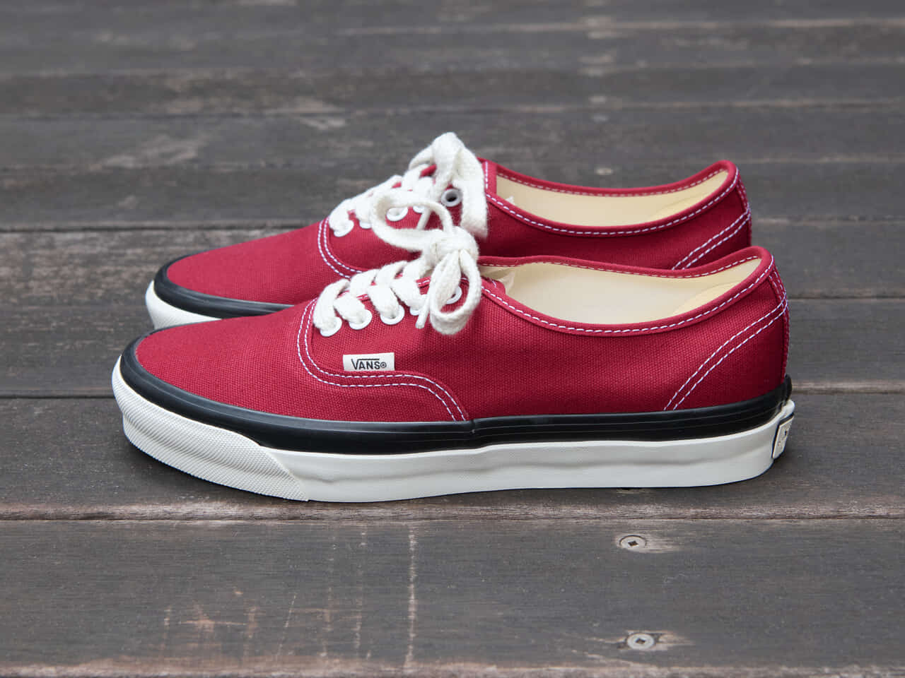VANS、PREMIUM AUTHENTIC 44 DECK、赤、サイド