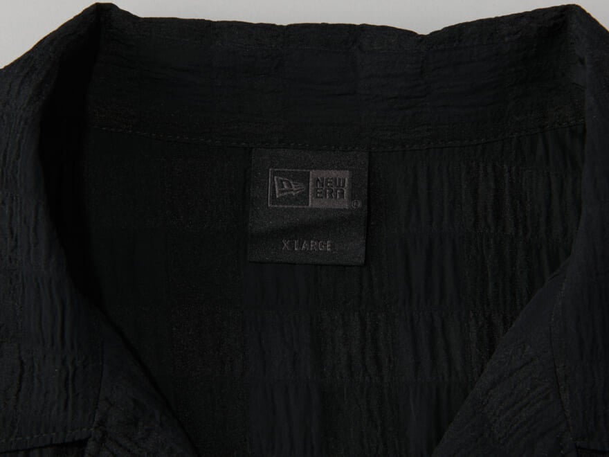 【涼しい!ニューエラの服】シアーなチェック柄で夏コーデをアップデート。一枚でも重ねてもサマになる/ニューエラ ブラックレーベル 半袖 シースルーチェック シャツ