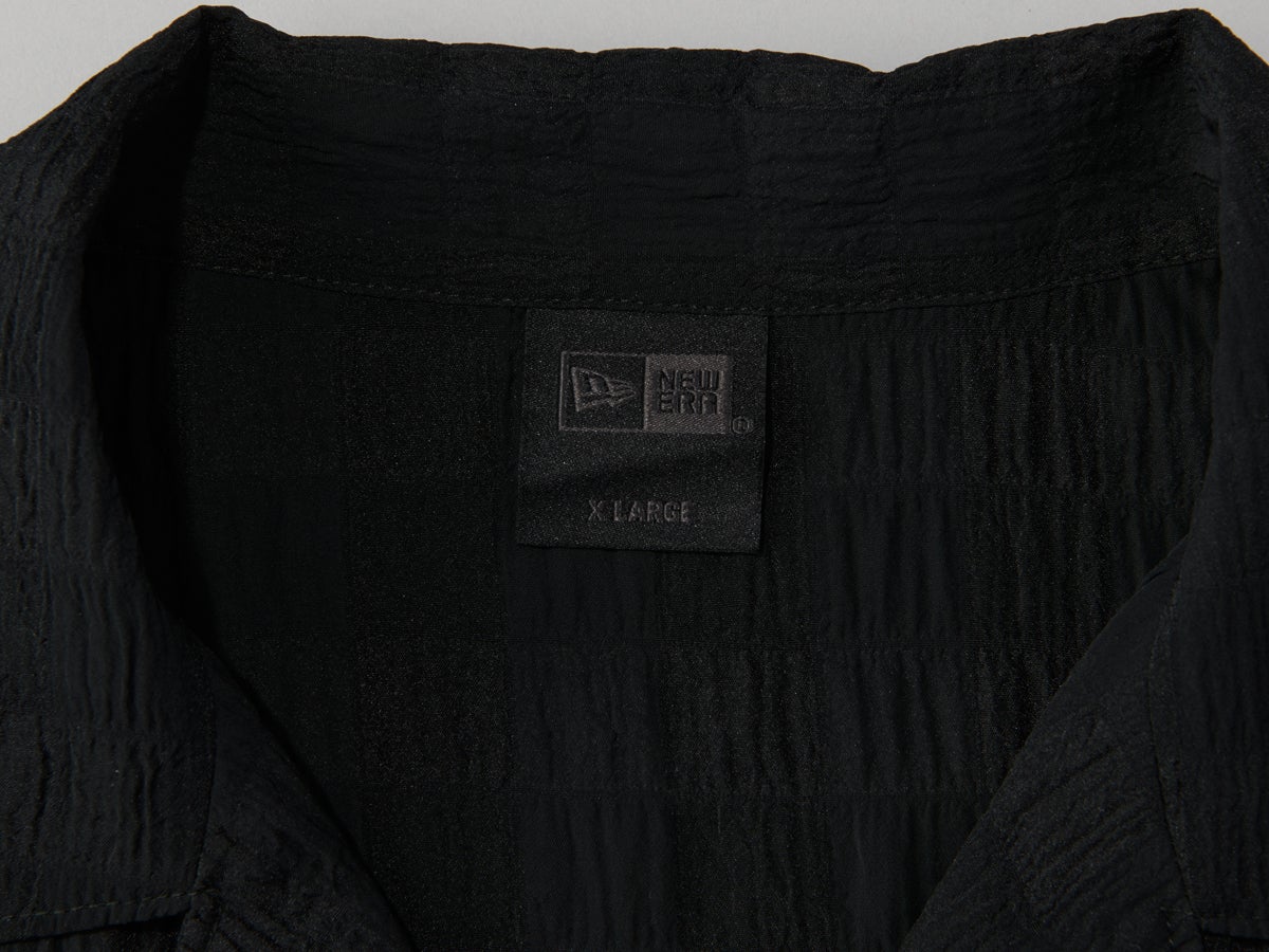 【涼しい！ニューエラの服】シアーなチェック柄で夏コーデをアップデート。一枚でも重ねてもサマになる／ニューエラ ブラックレーベル 半袖 シースルーチェック シャツ