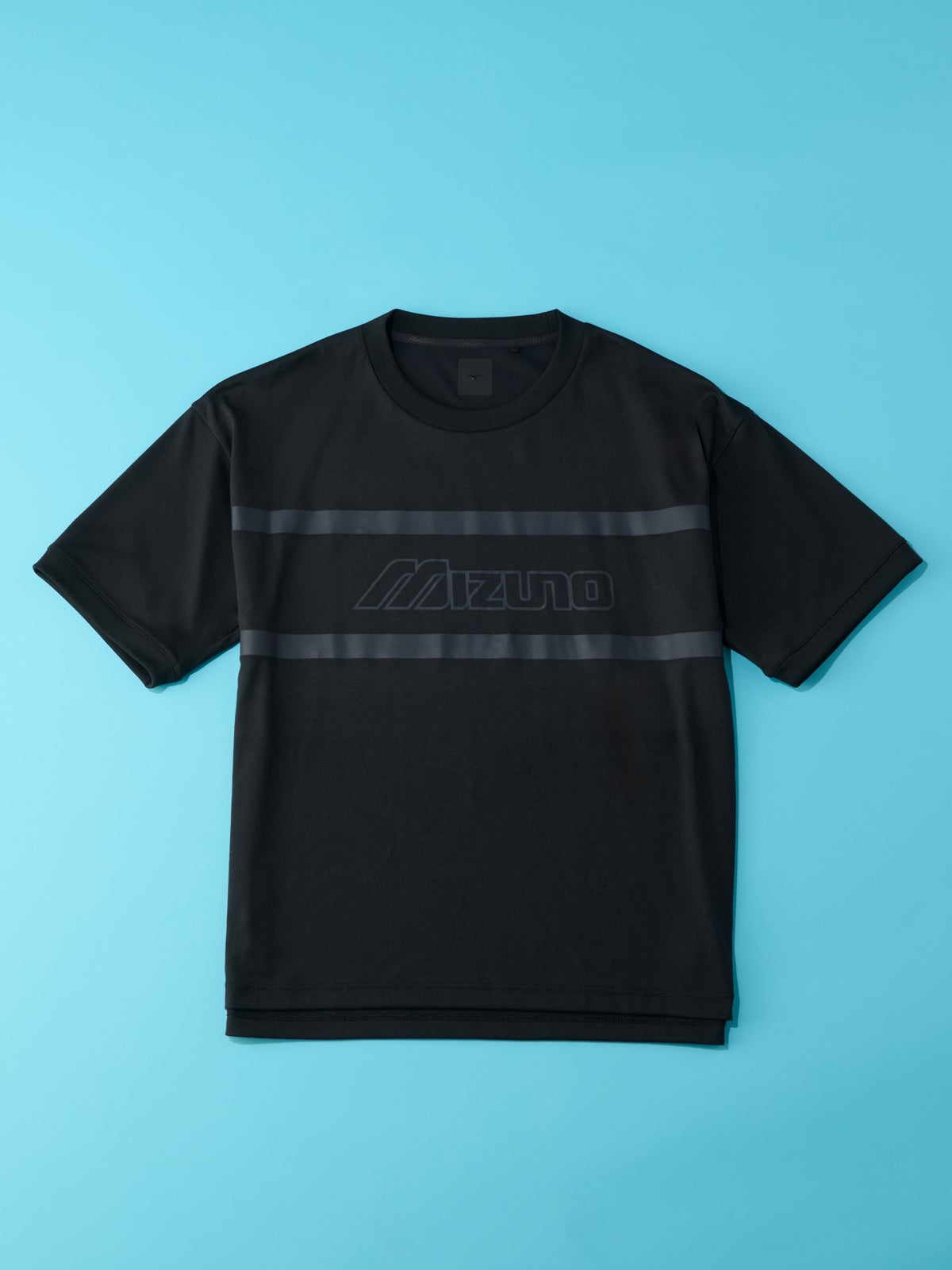 ミズノのTシャツ リサイクルグラフィックリンガーTシャツ