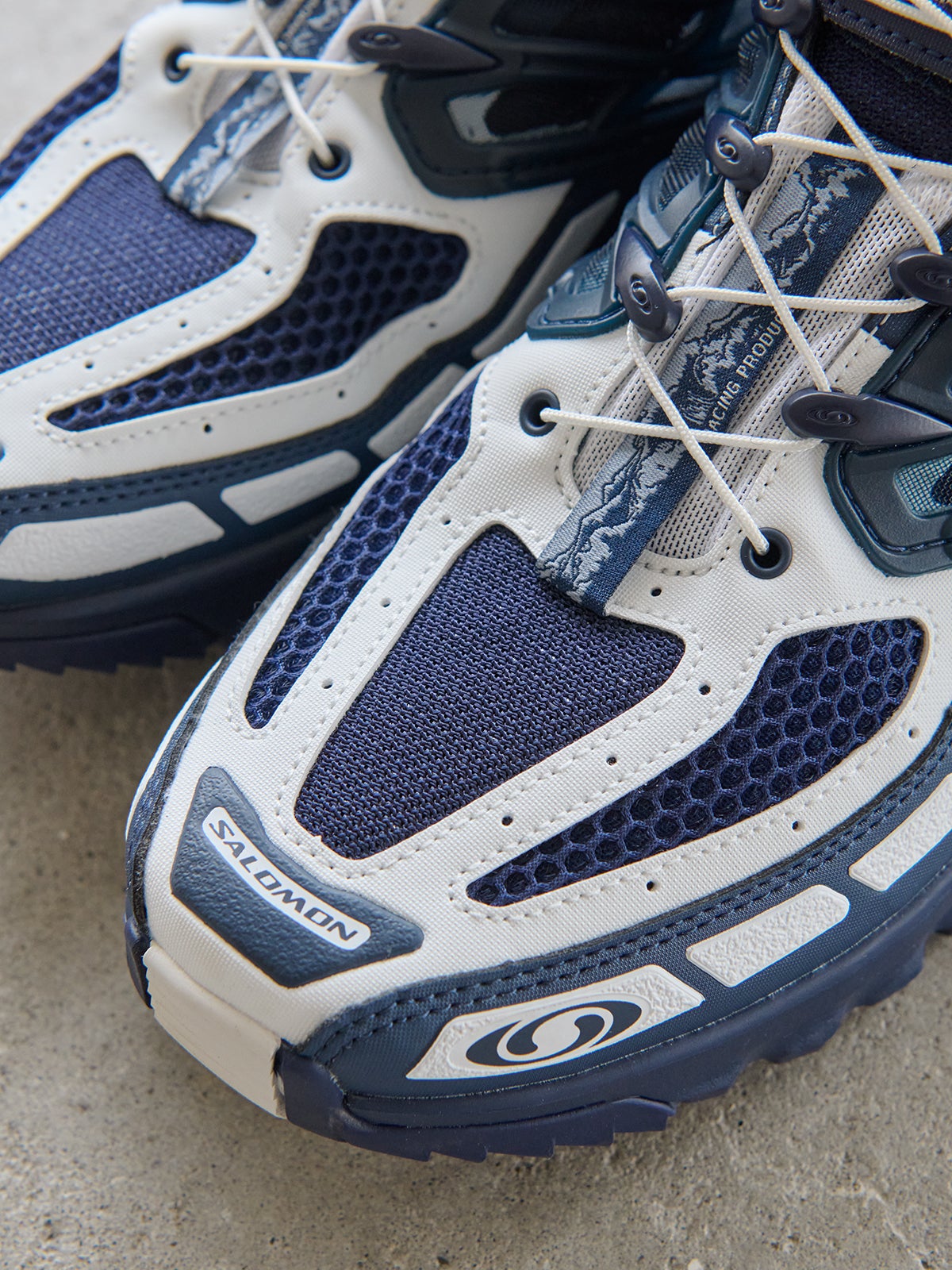 SALOMONの愛用スニーカー「ACS PRO NAMI PACK」のトゥ
