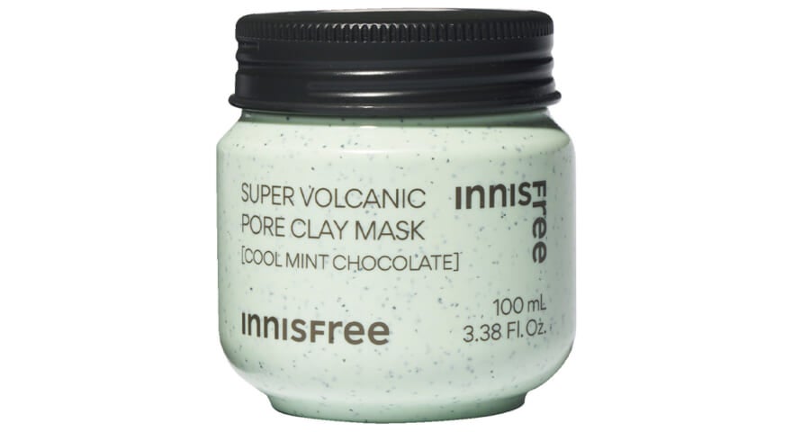 INNISFREEのスーパーヴォルカニック ポア クレイマスク クールミントチョコレート