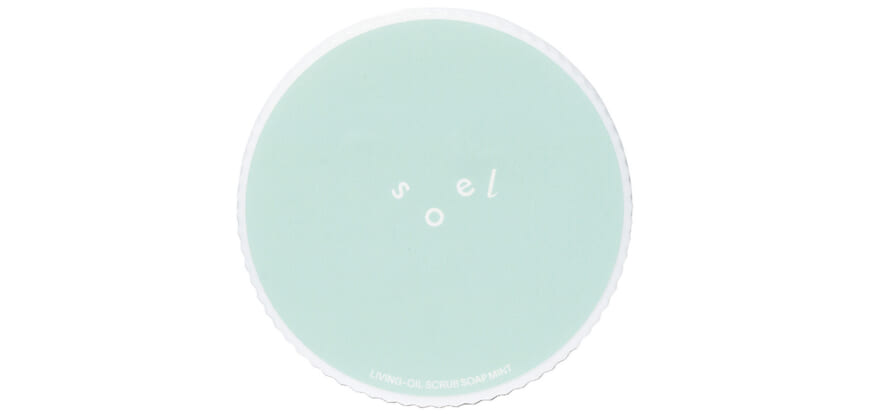 soelのLIVING-OIL スクラブソープ ミント